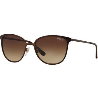 Vogue Briller VO4002S 934S13 55 Solbriller Kvinder Brun - Matte Brown Burnt - 55mm