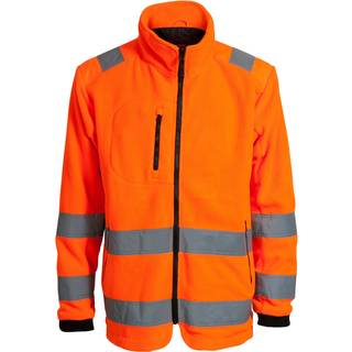 Hi-vis fleecejakke zip-in 150014R orange Str. S