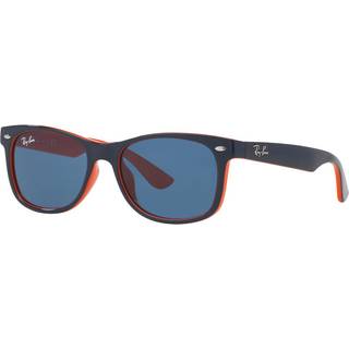 Ray - Ban Børn RJ9052S JUNIOR NEW WAYFARER 178/80 Solbriller Injiceret Blå Blå Firkantet Normal - Blå