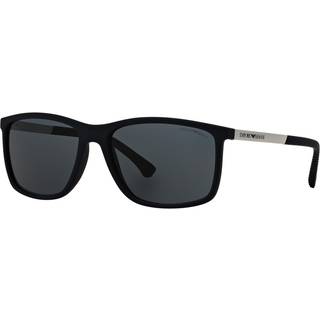 Emporio Armani EA4058 547487 58 Solbriller Mænd Blue - Blue Rubber - 58mm