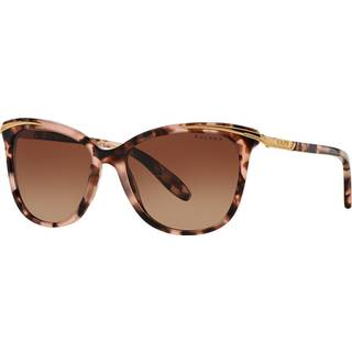 Ralph Lauren Kvinde RA5203 1463T5 Solbriller Acetat Rosa Brun Cat Eye Polariseret Skygge