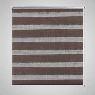 Rullegardin i zebradesign 60 x 120 cm sort