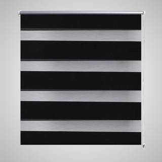 Rullegardin i zebradesign 140 x 175 cm grå