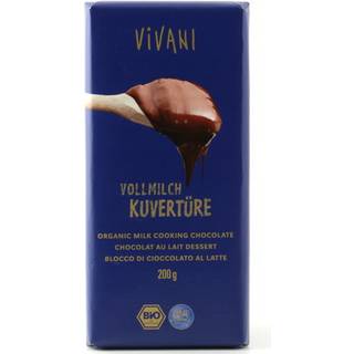 Vivani Kouverture overtrækschokolade lys Ø - 200 g