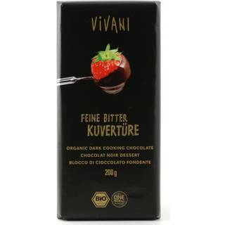 Vivani Mørk Overtræk Chokolade - 200 g.