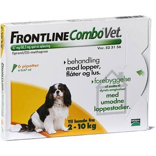 Frontline Combo Vet - hund - 2-10 kg - 6 pipetter
