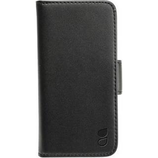 iPhone SE / 5 / 5s GEAR Læder Etui m. Pung Sort