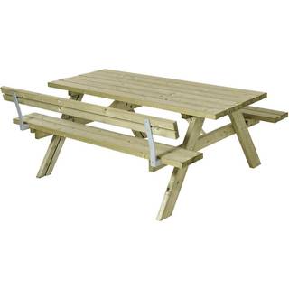 Plus Bord/bænkesæt - tryk impr. - m/1 ryglæn - 42mm - Længde 177cm