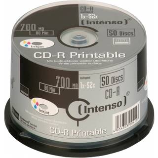 Intenso 1x50 Intenso CD-R 80 / 700MB 52x Speed, printable, scr. res.