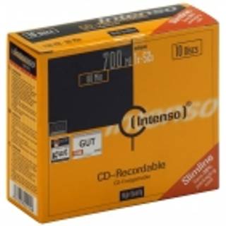 Intenso 1x10 Intenso CD-R 80 / 700MB 52x Speed, Slimcase