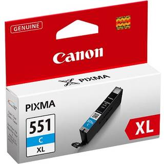 Canon CLI 551 XL C 6444B001 cyan blækpatron, Original, 11 ml