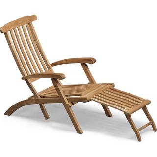 Skagerak steamer dækstol teak med justerbar ryglæn 58x163x100cm