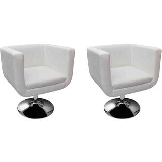 Barstole Kunstlæder - 2 / Hvid