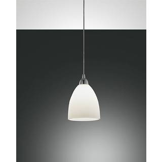 Hvid PROVENZA pendellampe i glas 20 cm