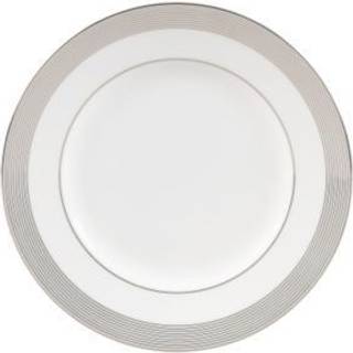 Wedgwood Vera Wang Grosgrain tallerken med grå kant Ø 20 cm