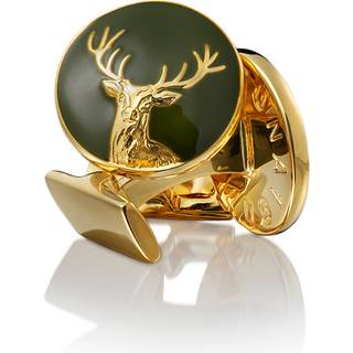 Skultuna Cuff Links Hunter Dear Gold/Green