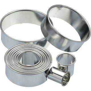 Sæt med 11 former til udskæring af kagedej, 10 cm, metal - fra Kitchen