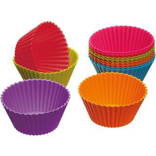 Sæt med 12 forme til muffins, silikone – lavet af Kitchen Craft