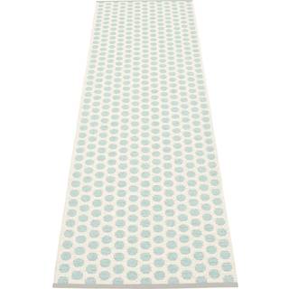 Pappelina, Noa tæppe 70x250 cm pale turquoise / vanilla / warm grey stripe