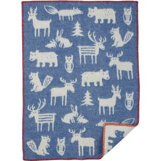 Klippan Yllefabrik Forest plaid blå