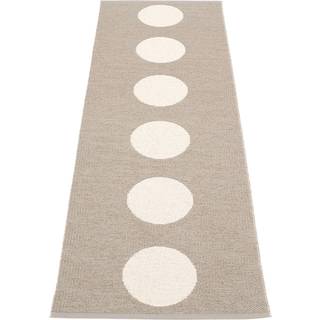 Pappelina Vera Tæppe Mud/vanilla 70x300 Cm - Mønstrede tæpper Pvc Beige - VE6B730