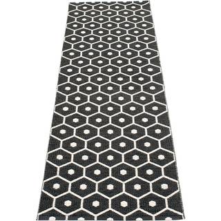 Pappelina, Honey tæppe 70x350 cm black / vanilla