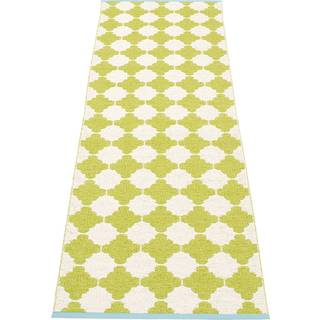 Pappelina, Marre tæppe 70x225 cm lime / vanilla turquoise stripe