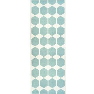 Brita Sweden Anna Tæppe 70x200 Cm - Mønstrede tæpper Vinyl Aqua - 13-32007