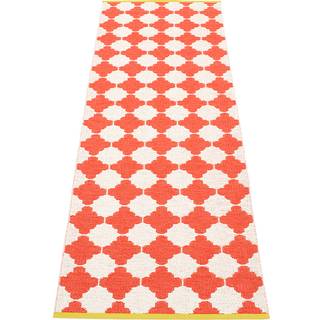 Pappelina, Marre tæppe 70x300 cm coral red / vanilla stripe