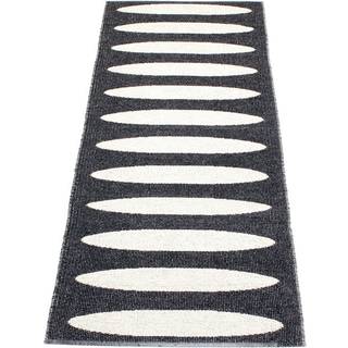 Pappelina, Ella tæppe 70x225 cm black / vanilla