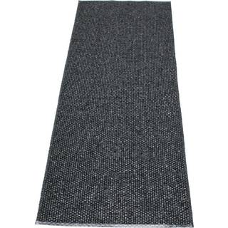 Pappelina Svea Gulvtæppe 70x240 Cm Metallic Black/black - Ensfarvede tæpper Pvc Sort - SVX724