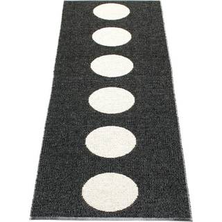 Gulvtæppe Vera, 70 x 300 cm., black/vanilla