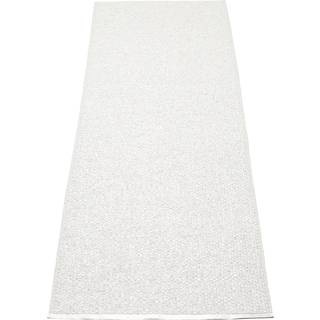 Pappelina Svea Gulvtæppe 70x320 Cm Metallic White/white - Ensfarvede tæpper Polyester Hvid - SV0A732