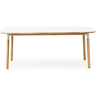Normann Copenhagen Form Spisebord 95 x 200 cm Hvid/Egetræ