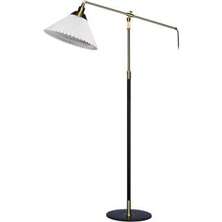 Le klint gulvlampe model 349 sort/messing inkl skærm 12-21 e27