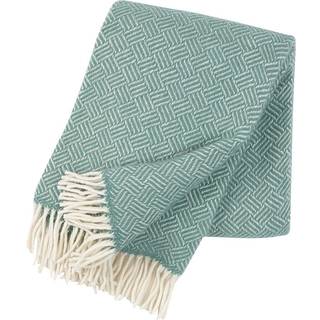 Klippan Yllefabrik Samba uldplaid mint
