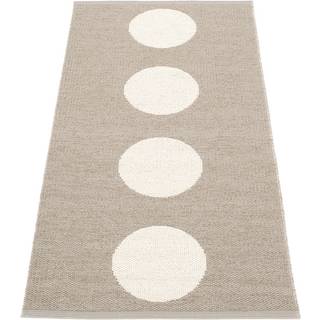 Pappelina Vera Tæppe Mud/vanilla 70x150 Cm - Mønstrede tæpper Pvc Beige - VE6B715