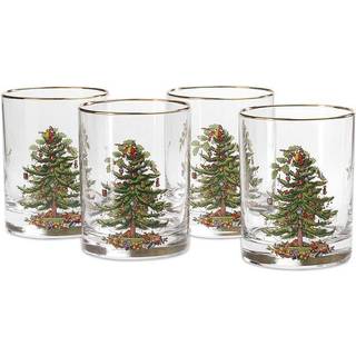 Spode Christmas Tree Glass dubbel gammaldag