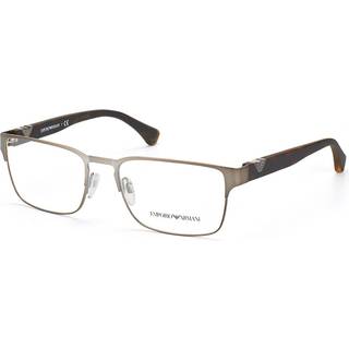 Emporio Armani Mand EA1027 3003 Optiske stel Metal Grå Transparent Firkantet Normal