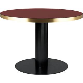Gubi - GUBI 2.0 Dining Table, Ø 150 cm, Skiva: Marmor - Verde Guatemala, Bas: Svart - Spiseborde - Grøn - Metal/Sten