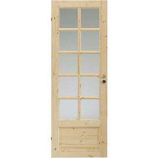 Swedoor Clever-line Tradition SP10 massiv fyldningsdør, ubehandlet fyr, 82,5 x 204 cm (9x21)