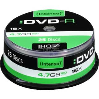 Intenso® DVD-R 4,7GB 16x Speed - 25 stk. På spindel
