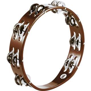 Meinl percussion Traditional Wood Tambourine med nikkelbelagt st?l Jingles Double Row - ikke lavet i Kina - for alle musikere 2 -?rige garanti (T