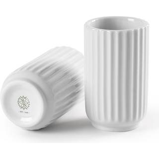 Lyngby Vase H6.5 hvid porcelæn