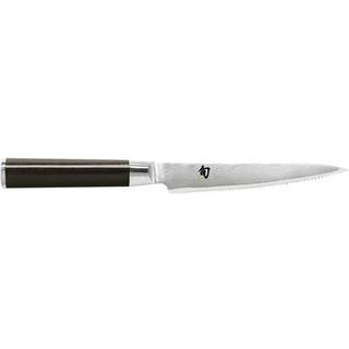KAI Shun Classic Tomatenmesser 15 cm - Damaststahl - Griff Pakkaholz - Schwarz,Silber