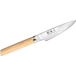 KAI Seki Magoroku Composite Officemesser 9 cm - VG-10 Stahl - Griff Pakkaholz - Braun,Silber