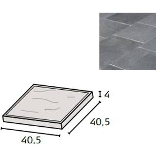 IBF TrendLine 40,5x40,5x4 cm Sort flammet