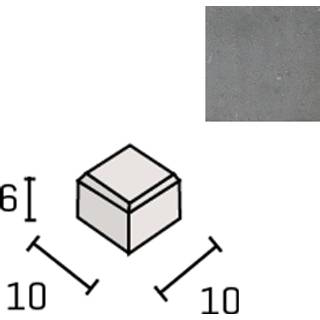 IBF Kop/betonbrosten 10x10x6cm - Sort/antracit