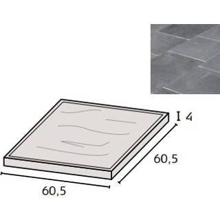 IBF TrendLine 60,5x60,5x4 cm Sort flammet