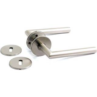 Habo A13164-19 dørgreb inkl. nøgleskilt, Ø19 mm, børstet rustfrit stål